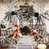 Halloween Party Supplies decorations spider web silk cotton simulation big spider bar scene layout props