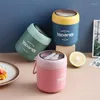 Dijkartikelen sets mini thermische lunchbox container met lepel bento voor schoolkinderen kantoormedewerker lagen microwae verwarming