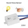 Switch 3pcs Module Module 220V детектор звук звуковой датчик голосовой датчик интеллектуальный автоматический наход