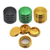 The latest 60x53mm Smoke grinder four -layer zinc alloy gear edge cigarettes many styles options support custom LOGO