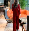 Winter Red Velvet Fashion Green Women Pantal