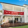 Christmas Decorations Banner Santa Claus Xmas Tree Elf Snowman Train Table Flag Kids Favor Merry Decor For Home 2022