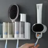 Ensemble d'accessoires de bain, distributeur automatique de dentifrice mural, presse-agrumes auto-adhésif, support, accessoires de salle de bains