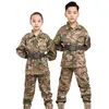 Schieten Shirt Broek Set Battle Jurk Tactische BDU Combat Kinderkleding Camouflage Volwassen Kid Kind Uniform NO05-034