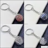 Keychains Planet Seven Chakra Keychain Irregar Natural Stone Amethysts Crystal Quartz Key Rings Pendant Keyrings Bag Acc Dhseller2010 Dhyfp