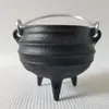 Party Decoration Mini Cast Iron Witch Cauldron For Halloween 220908