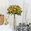 Fleurs décoratives de haute qualité soie artificielle faux vase d'hortensia pour la maison ameublement d'intérieur extérieur jardin décor fournitures de fête de mariage