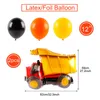 Décoration de fête Frigg 38PCS Construction Dump Truck Joyeux Anniversaire Décor Enfants Kits Set Baby Shower Favor Fournitures 220908