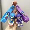 الرسوم المتحركة Super Mouse Sonic Toy Key Chain Car Animation CuteKey Pendant Doll Bag Bendant Keychain