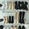 디자이너 모놀리스 부츠 여성 Rois Ankle Boots 플랫폼 플랫폼 전투 패션 신발 송아지 브랜드 군사 영감 가죽 신발 나일론 블랙