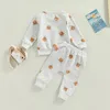 Roupas conjuntos de moda criança bebê menino menina de outono conjunto de roupas infantis urso/leopardo calças calças 2pcs roupas de roupas