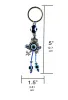 Nyckelringar l Luckboostium groda charm w/blå kristall ond ögonnyckelringsring för skydd för skydd välsignelse harmoni och nce hem mjfashion amq4o