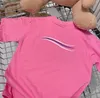 T-Shirts für Kinder, Sommer, mit Buchstaben bedruckt, Tops, T-Shirts, Jungen, Mädchen, T-Shirts, Babykleidung mit Wellenstreifen, für Kinder, Unisex, 8 Farben, bequeme, lässige Sportkleidung