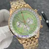 Mens Watch Size 46MM Aviation Series Watch Multifunctional Quartz Movement. With Timer Function. Sapphire Glass Waterproof Watchs Luxury Designer Watch for men