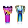 Cool Smoking Colorful Metal Aliens Skull Style Herb Tobacco Oil Rigs Portable Removable 14MM 19MM Male Interface Joint Magnet Waterpipe Hookah Bong Filter Bowl