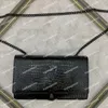 Torebki LOULOU z łańcuszkiem Designerskie torby na ramię Crossbody Crossbody Klasyczna wysokiej jakości skórzana torba Torebka Torebki Pochette