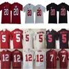 American College Football Wear College NCAA College Stanford Cardinal Jersey 20 Bryce Love 5 Christian McCaffrey 7 John Elway 12 Andrew Luck Jersey Home Away White Re