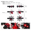 Accesorios para el cabello JLZXSY 6 unids Set Halloween Clip de pelo Barrette Crystal Spider Design Hair Grips Personalidad Divertido Halloween Bang Clips 220908