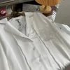 Camicia firmata versione top fatta a mano LOE 2022 autunno e inverno nuovo logo ricamato uomo donna con la stessa camicia streamer