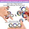 Dekompression leksak magnetiska ringar fidget idé adhd ångest leksaker adt spinner för lättnadsfinger gåvor 8 9 10 11 12 13add ja bdebaby 9855746