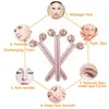 Face Massager 24k Gold Energy Beauty Bar 3D Roller Electric Sonic T Shape Arm Eye Nose Head Lift 220908