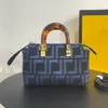 Avondtassen luxe designer tas dames Boston kleine tas mini handtas hot stamping woord glas pols met lange schouderband