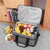 Torby Duffel Portable lunch torba dla kobiet chłodnica dzieci Wodoodporne pudełko termiczne bento pojemnik na szkolne jedzenie