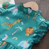 Abiti da ragazza Melario Baby Girl Dolce Abiti Sweet Fashion Cartoon Estate Baby Cartone Carne