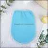 Narzędzia do kąpieli Akcesoria dwustronne Korean Exfoliating WashCloth Shower Spa Exfoliator dwustronny narzędzie do czyszczenia rękawic dhwtf