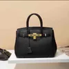 حقيبة Herme Herme Luxury Classic Handbags Birkinss Leather Platinum Top Layer عالية السعة 2022