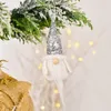 Dekoracje świąteczne świąteczne dekoracja cekinowa kapelusz Rudolph lalki wisiorka bez twarzy lalki karłowate ozdoby świąteczne prezent