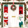 Decorazioni natalizie Altre forniture per feste per eventi Distico natalizio Decorazione Tenda per porta Bandiera appesa Babbo Natale Banner per feste Distico natalizio 220908