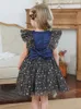 Robes de fille Robe de princesse filles paillettes tutu dentelle maille anniversaire bal enfant en bas âge bébé enfants élégant vêtements de fête de mariage enfants robe de baptême 220908