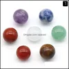 Steen 12 mm 16 mm 20 mm ronde bal 7 Chakra's set natuursteen yoga meditatie ornamenten kralen genezende energie charmes crysta dhseller2010 dh1px