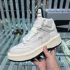 Motorcykelstövlar sportskorluxury designer casual herrskor coachgenuine läder snörning sneakers bekväma höga topppar sneakers match size35-45