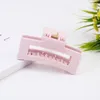 New Simple Women Hair Clips Large Geometric Hairpin Crab Solid Color Hair Claw Clips for Women Hair Accessories 10 W2