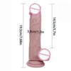 dildo 7/6 pollici Dildo in silicone liquido Soft Realistic Penis Vagina G spot Stimolatore Potente ventosa Giocattoli sessuali per donna Lesbiche Gay 0803