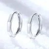 Hoop ￶rh￤ngen mode polygonal svart/silverf￤rg liten b￥gar charmig ￶rh￤nge piercing f￶r kvinnliga m￤n smycken