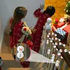 Otros suministros para fiestas de eventos Cuentas de madera de Navidad Muñeco de nieve Cuentas de madera de invierno Artesanía suelta con hilo para Navidad de invierno Guirnalda de bricolaje Decoración de fiesta 220908