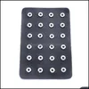 Other 12Mm 18Mm Snap Button Bead Holder Tray Jewelry Display Strand Package Colorf Pu Leather Storage Noosa Sh004 Drop D Dhseller2010 Dhkg1