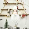 Autres Fournitures De Fête D'événement Décorations De Noël Creative Mignon Mini Plume Cloche Ange Pendentif Diy Arbre De Noël Faire Des Colliers Accessoires Décor #WT 220908