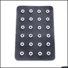 Other 12Mm 18Mm Snap Button Bead Holder Tray Jewelry Display Strand Package Colorf Pu Leather Storage Noosa Sh003 Drop D Dhseller2010 Dhou8