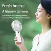 Electric Fans Mini Fan Portable Large Capacity Handheld USB Rechargeable 5 Gears Fan Desktop Cooler Outdoor Cooling Travel Handheld Floor Type T220907