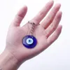 Nyckelringar l Turkish Blue Evil Eye Keychain Pendants Charms Hamsa Protection Holder Luck For Car Pendant Purse ryggsäck 14KV3 BDESYBAG AM4P9