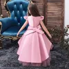 Abiti da ragazza Abiti da bambina rosa per matrimonio Tulle Pizzo Abito da ragazza lungo Abito da festa di Natale Costume da principessa per bambini 220908