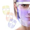 Professional 3 colors led beauty facial skincare mask for wrinkle removal skin rejuvenation