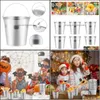 Gift Wrap Gift Wrap Toyvian 12Pcs Metal Buckets Mini Tinplate Bucket Icing French Fries Candies Tin Pailsgift Drop Delivery 2021 Home Dhch5