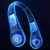 Electric Fans Wearable Neckband Fans Portable Hanging Neck Fan Wireless USB Rechargeable Summer Ventilador Cooling Bladeless Sport Neck Cooler T220907