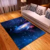 Carpets 3D Interstellar Galaxy Space Star Carpet Living Room Decoration Bedroom Rug Pad Soft Flannel Tatami Mat Tapis Salon