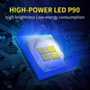 3 PCS XHP90 슈퍼 강력한 LED 손전등 XHP50 전술 토치 USB 충전식 Linterna 방수 램프 울트라 브라이트 랜턴 30W J220713